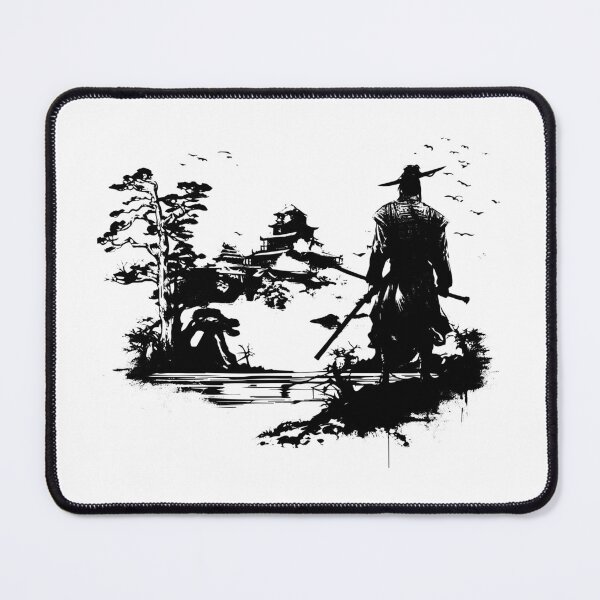 Item preview, Samurai Ronin Swordsman Japan Warrior Katana Bushido Edo designed and sold by inkoutninja.