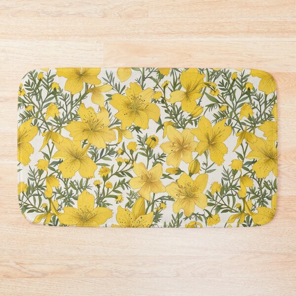 Item preview, St. John’s Wort, yellow flowers pattern designed and sold by CoolPixels.