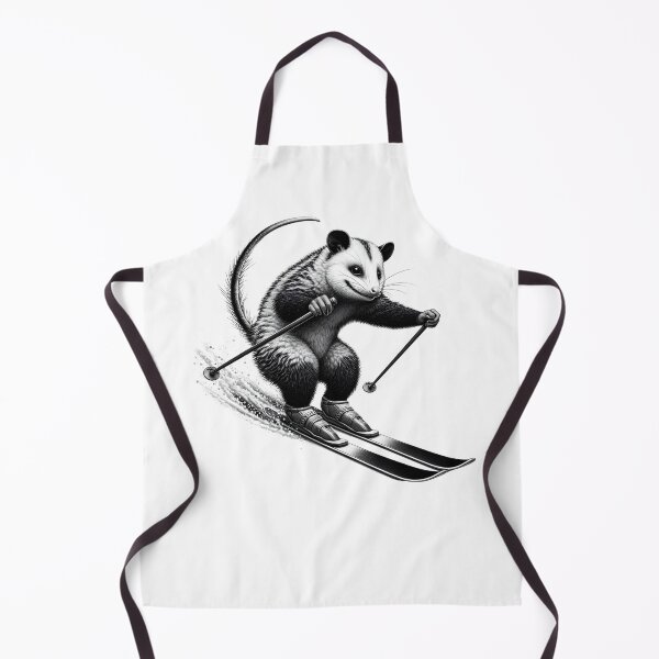 Item preview, Possum Go Skiing Opossum Lover Skier designed and sold by Kimberley King Art King Art.