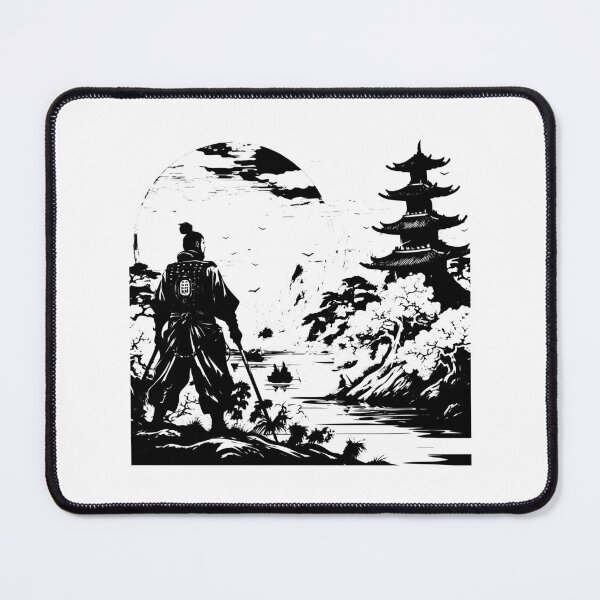 Item preview, Samurai Ronin Swordsman Japan Warrior Katana Bushido Edo designed and sold by inkoutninja.