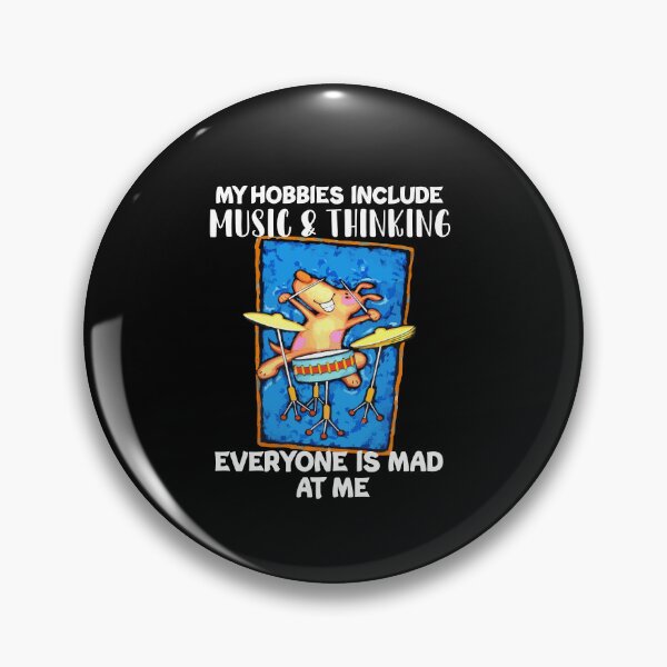 Item preview, My Hobbies Include Music & Thinking Everyone Is Mad At Me designed and sold by Dressed For  Duty.