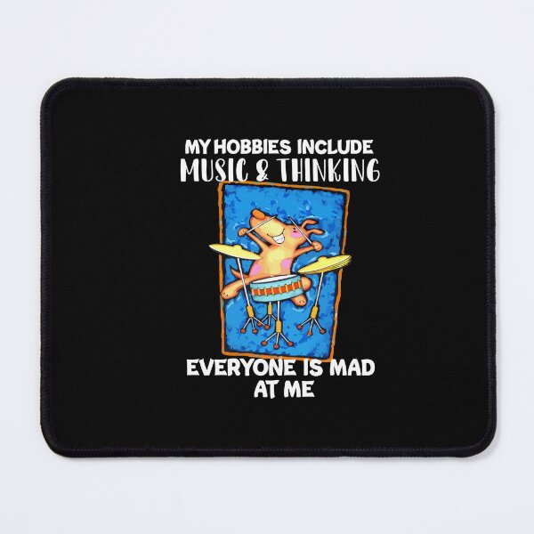 Item preview, My Hobbies Include Music & Thinking Everyone Is Mad At Me designed and sold by Dressed For  Duty.
