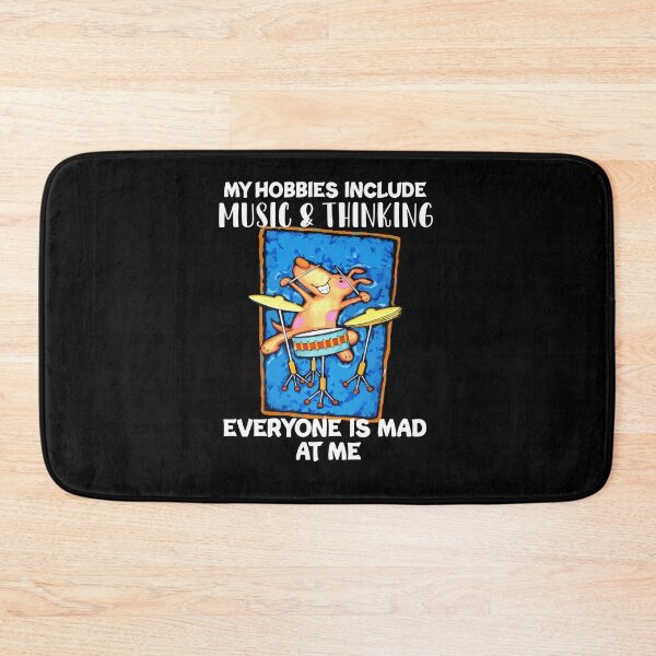 Item preview, My Hobbies Include Music & Thinking Everyone Is Mad At Me designed and sold by Dressed For  Duty.