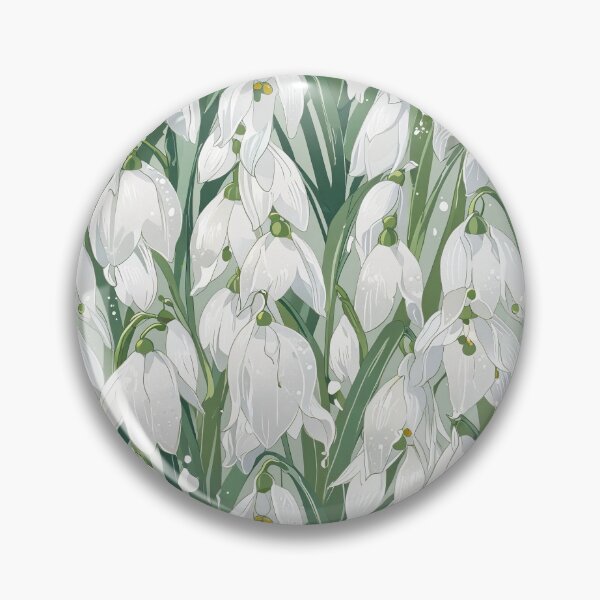 Item preview, Snowdrop, white flowers pattern designed and sold by CoolPixels.