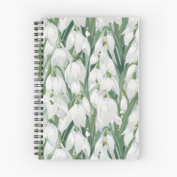 Item preview, Snowdrop, white flowers pattern designed and sold by CoolPixels.