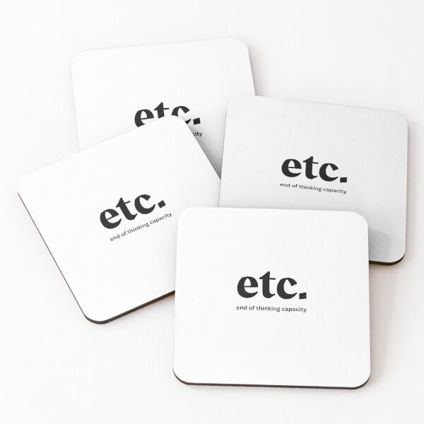 Item preview, "Witty Minimalist Design – End of Thinking Capacity" designed and sold by Prints & Wonders.