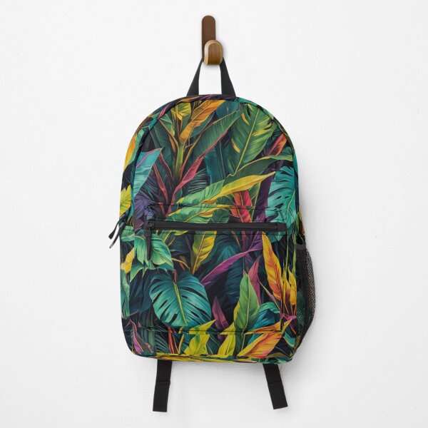 Item preview, Yellow Green Purple Leaves - Aesthetic Tropical Plants Foliage - Greenery - Fresh Dense Plants - Vegetation designed and sold by MyArt23.