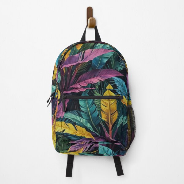 Item preview, Yellow Pink Purple Leaves - Aesthetic Tropical Plants Foliage - Greenery - Fresh Dense Plants - Vegetation designed and sold by MyArt23.