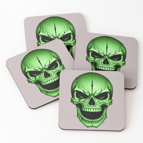 Item preview, Faithless Swamp Shade Green Skull designed and sold by hauntedtees.