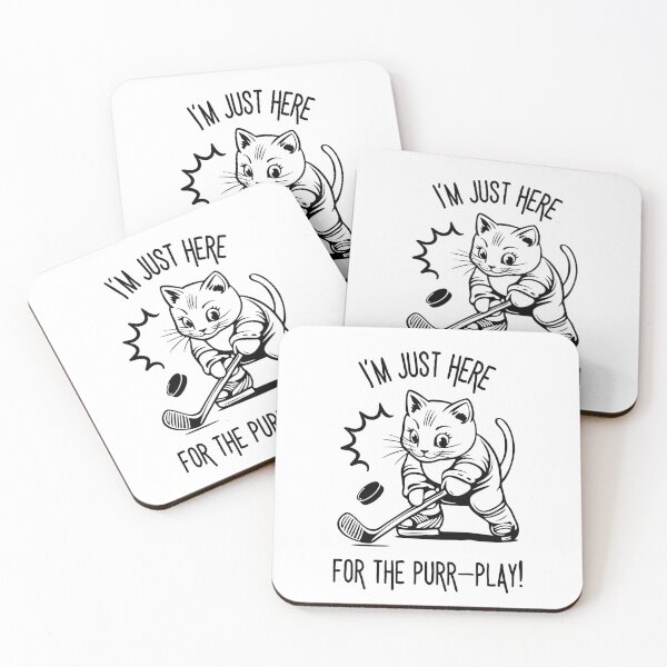 Item preview, I'm just here for the power play for cat lovers, I love cats nad ice hockey designed and sold by KlaraMacinka.