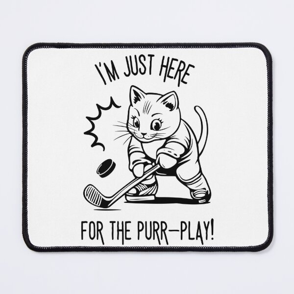 Item preview, I'm just here for the power play for cat lovers, I love cats nad ice hockey designed and sold by KlaraMacinka.