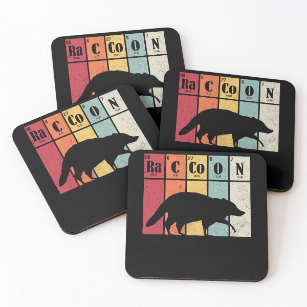 Item preview, Raccoon Periodic Table Elements Vintage Nerd Chemistry designed and sold by Dressed For  Duty.