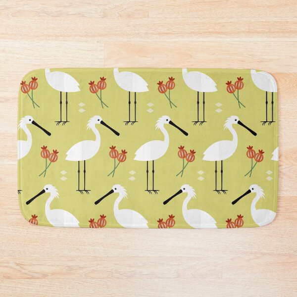 Item preview, Spoonbills on green designed and sold by reneesillus.