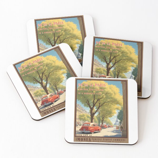 Item preview, vintage holiday poster Paris Oh La La eiffel Tower designed and sold by Museum Of Non-Existing Art.