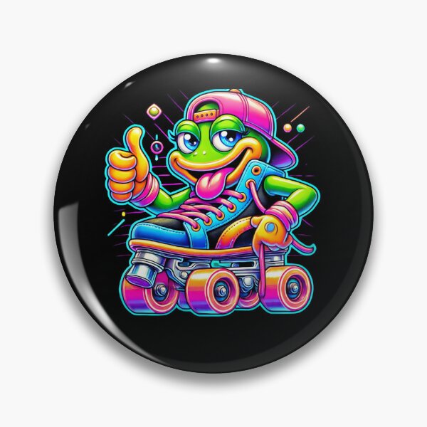 Item preview, Neon Roller Vibe - 90s Funky Skate Character designed and sold by M-ormin.