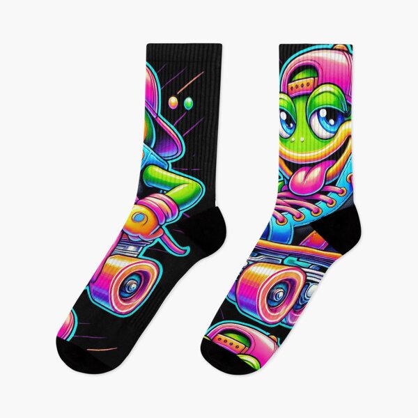 Item preview, Neon Roller Vibe - 90s Funky Skate Character designed and sold by M-ormin.