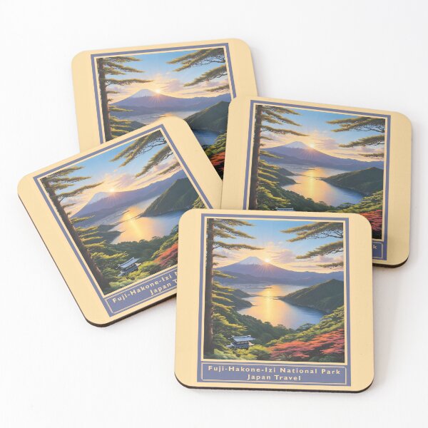 Item preview, Fuji-Hakone-Izi National Park - Japan - Vintage style poster designed and sold by Museum Of Non-Existing Art.