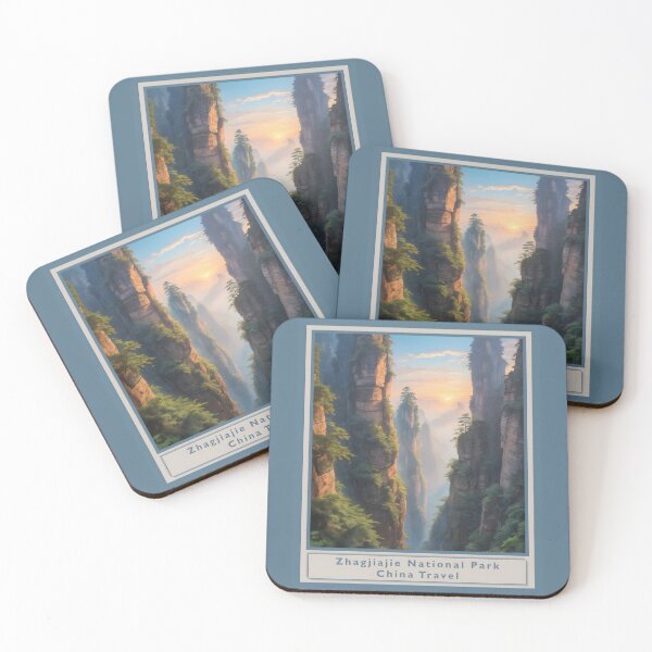 Item preview, Zhiagjiajie National Park - China - Vintage style poster designed and sold by Museum Of Non-Existing Art.