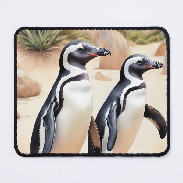 Item preview, Addo-Cqberha National Park South Africa 1950 style poster - penguins designed and sold by Museum Of Non-Existing Art.
