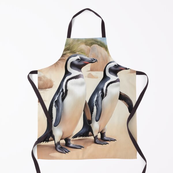 Item preview, Addo-Cqberha National Park South Africa 1950 style poster - penguins designed and sold by Museum Of Non-Existing Art.