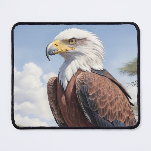 Item preview, Chobe National Park Botswana 1950 style poster - Fish Eagle designed and sold by Museum Of Non-Existing Art.