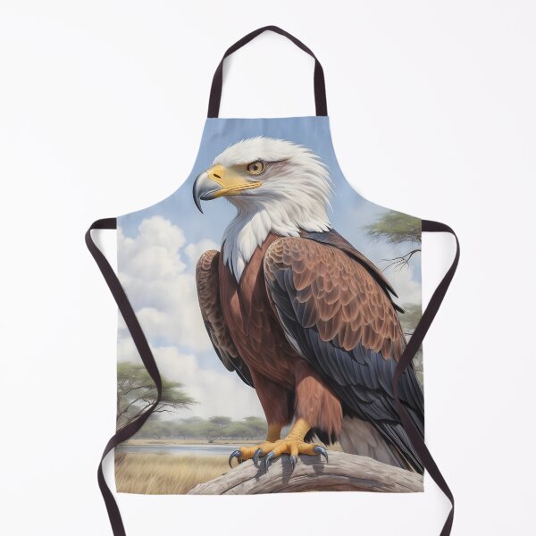 Item preview, Chobe National Park Botswana 1950 style poster - Fish Eagle designed and sold by Museum Of Non-Existing Art.