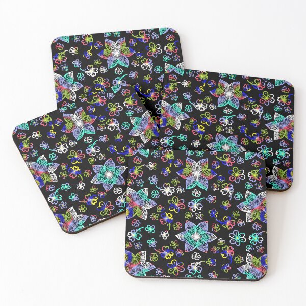 Item preview, Electric Bloom Symphony on Midnight Canvas designed and sold by Bulantanyong.