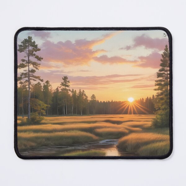 Item preview, Soomaa National Park Estonia,1950 style poster - swampy forest designed and sold by Museum Of Non-Existing Art.