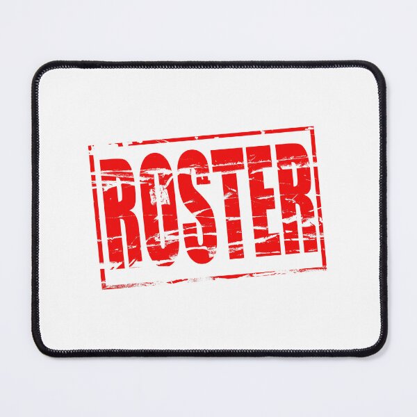 Item preview, Red rubber stamp effect Roster.  designed and sold by funkyworm.