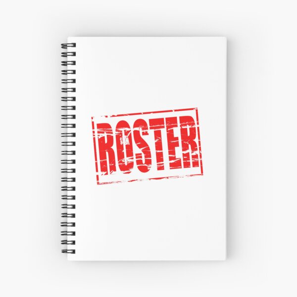 Item preview, Red rubber stamp effect Roster.  designed and sold by funkyworm.