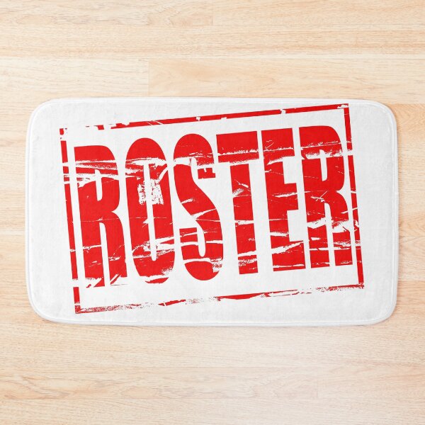 Item preview, Red rubber stamp effect Roster.  designed and sold by funkyworm.