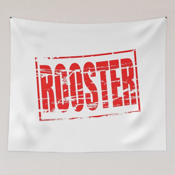 Item preview, Rood rubber stempel effect Rooster.  designed and sold by funkyworm.