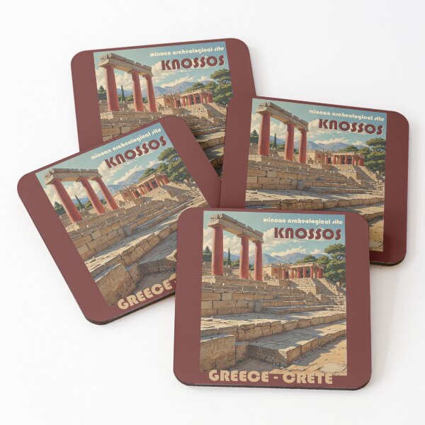 Item preview, travel poster 1950 style Knossos Crete Greece designed and sold by Museum Of Non-Existing Art.