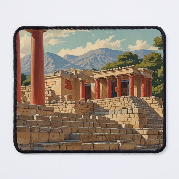Item preview, travel poster 1950 style Knossos Crete Greece designed and sold by Museum Of Non-Existing Art.