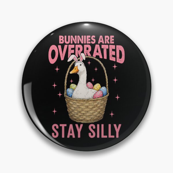 Item preview, Bunnies Are Overrated Stay Silly Funny Goose Easter Day designed and sold by Galactic-Sketch.