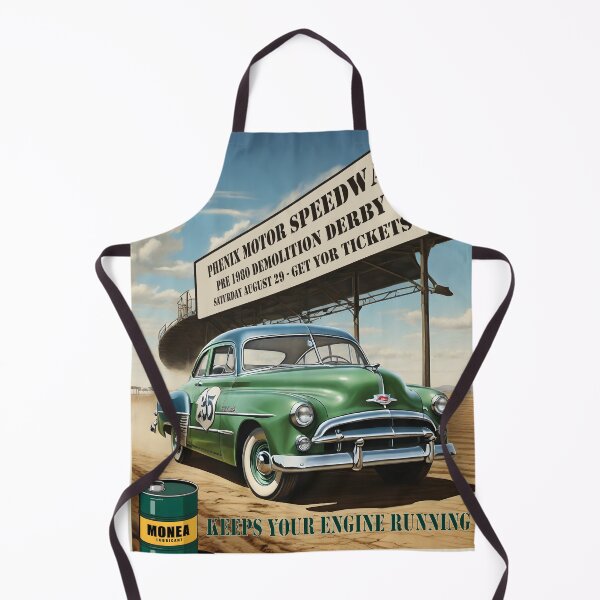 Item preview, old car fantasy poster demolition derby 1950 style designed and sold by Museum Of Non-Existing Art.