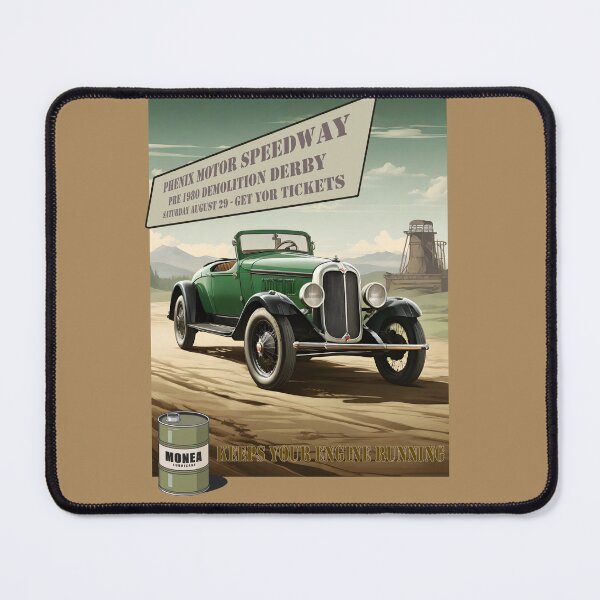 Item preview, Old car fantasy poster demolition derby 1950 style 2 designed and sold by Museum Of Non-Existing Art.