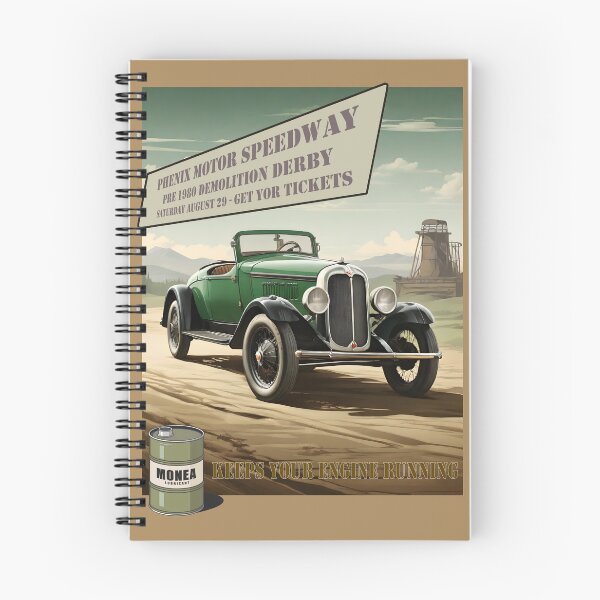 Item preview, Old car fantasy poster demolition derby 1950 style 2 designed and sold by Museum Of Non-Existing Art.