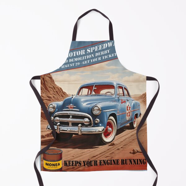 Item preview, Old car fantasy poster demolition derby 1950 style 4 designed and sold by Museum Of Non-Existing Art.