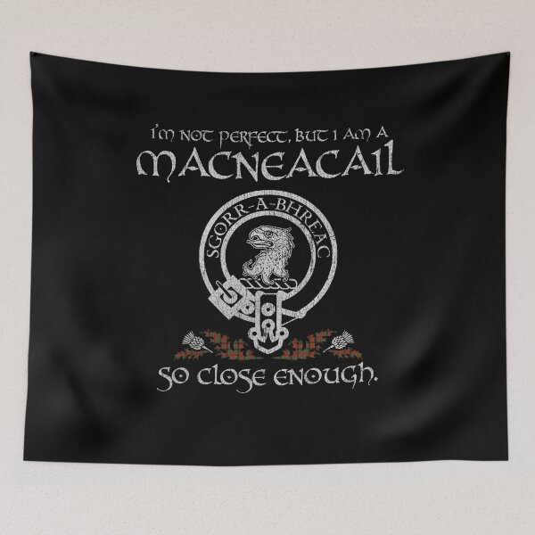 Item preview, MacNeacail clan Scottish surname crest badge motto tartan sporran kilt men women designed and sold by Clan1093.