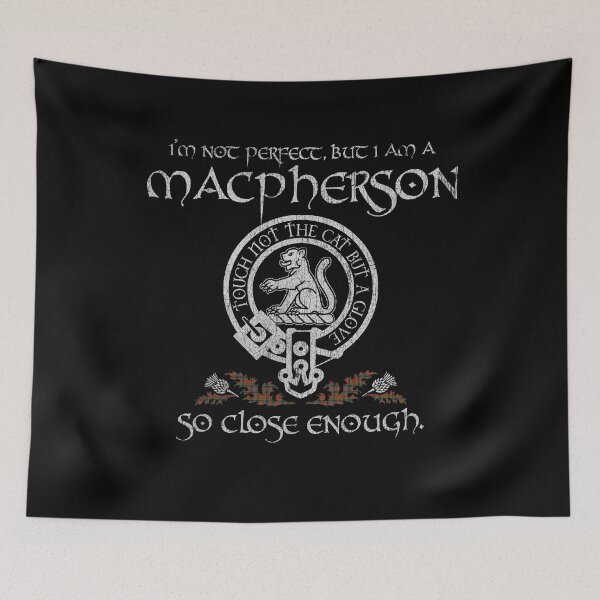 Item preview, MacPherson clan Scottish surname crest badge motto tartan sporran kilt men women designed and sold by Clan1093.