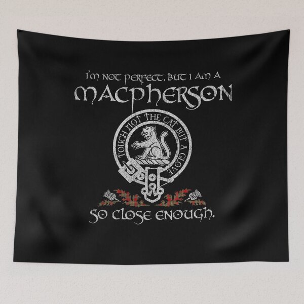 Item preview, MacPherson Crubin clan Scottish surname crest badge motto tartan sporran kilt men women designed and sold by Clan1093.