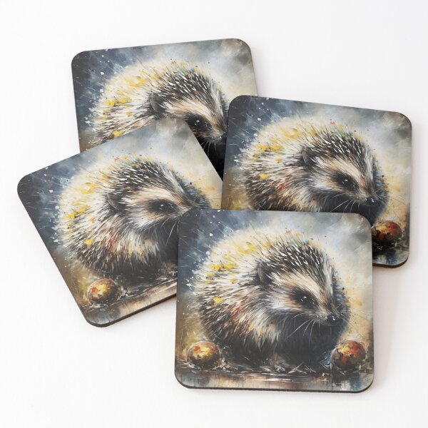 Artikelvorschau, Stachelschwein Igel Aquarell Aquarelle Artsy entworfen und verkauft von EmeraldeaArt.