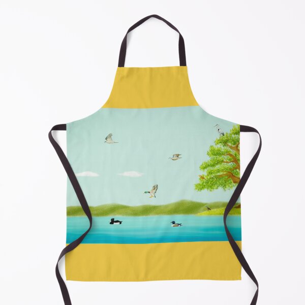 Item preview, Birds at a beautiful lake - protect wildlife designed and sold by greenPQBstudio.