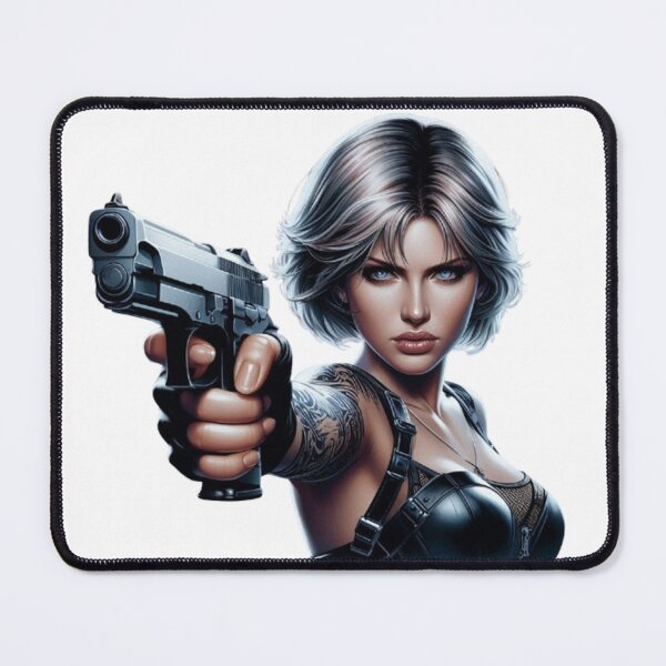 Item preview, “Fatal Beauty: an armed and dangerous woman” designed and sold by CHRIST5000.