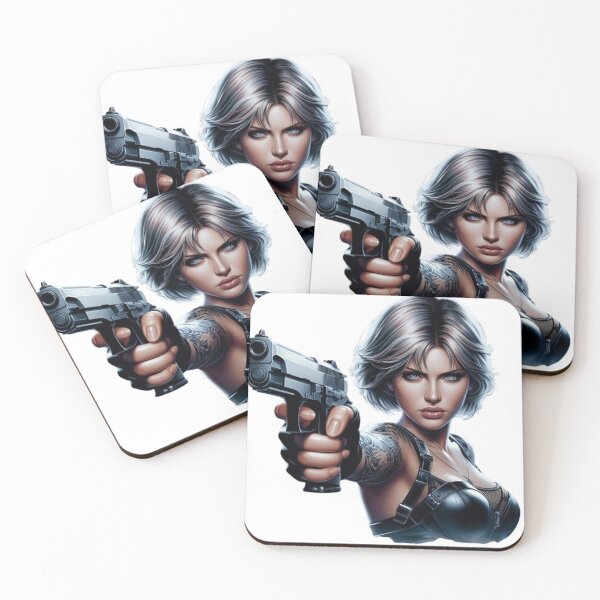 Item preview, “Fatal Beauty: an armed and dangerous woman” designed and sold by CHRIST5000.