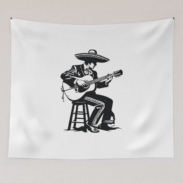 Item preview, Mexican Mariachi Guitarist – Vibrant Traditional Musician Art Design designed and sold by Colorful-Garden.