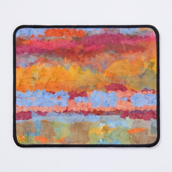 Item preview, Abstract Landscape in Gold, Pink, Blue, Orange designed and sold by Jessielee72.