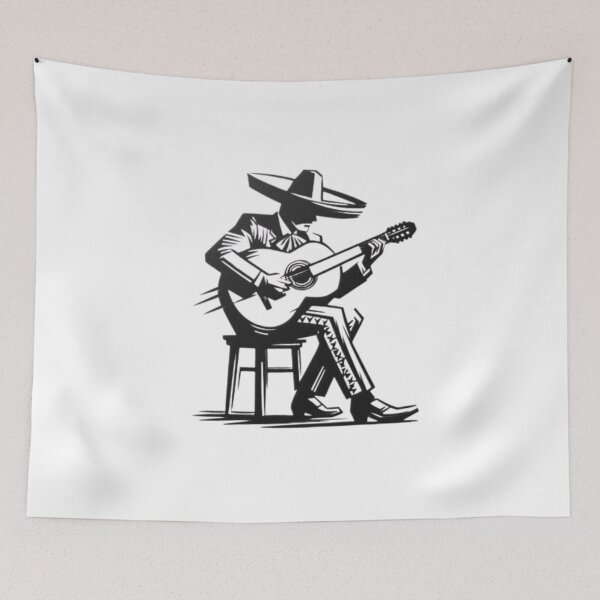 Item preview, Mexican Mariachi Guitarist – Vibrant Traditional Musician Art Design designed and sold by Colorful-Garden.