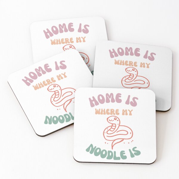 Item preview, "Where My Noodle Is" – Cute Snake Pet Quote Art designed and sold by Abbaddon Designs.